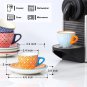 Kitchentour Espresso Cups and Saucers Set, 6-Pack,2.8Oz - Cappuccino Cups with H