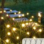 8LED Solar Powered Firefly Lights,Outdoor Waterproof,Starburst Swaying Solar Lig