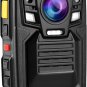 V8-64GB Body Camera 1440P, 2 Batteries Working 10 Hours, IP68 Body Camera with A