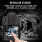 V8-64GB Body Camera 1440P, 2 Batteries Working 10 Hours, IP68 Body Camera with A