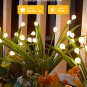 Solar Garden Lights Outdoor - 4 Pack 48 LED Solar Powered Firefly Lights with Le