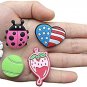 Lot of 30,50,100 Pcs Random PVC Different Shoe Charms for Shoe Decoration