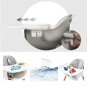 Wooden Baby High Chair W/Removable Tray & Safety Harness, 5-In-1 Kids Chair Tabl