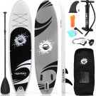 Inflatable Stand up Paddle Board (6 Inches Thick) with Premium SUP Accessories &