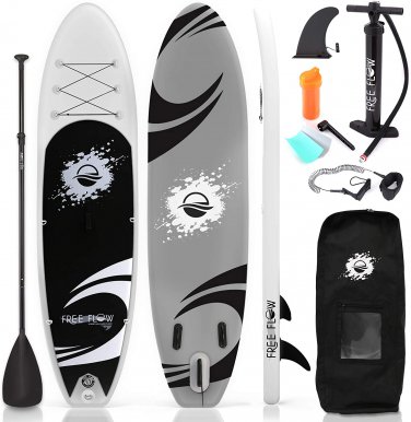 Inflatable Stand up Paddle Board (6 Inches Thick) with Premium SUP Accessories &