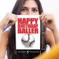 Baseball Happy Birthday Baller Birthday Card 1-Pack (5X7) Illustrated Sports Bir