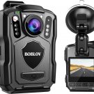 M5 2K Police Body Camera, GPS Enabled &1440P Body Mounted Cam, 64G Body Cam Buil