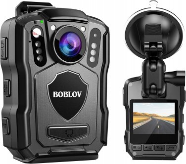 M5 2K Police Body Camera, GPS Enabled &1440P Body Mounted Cam, 64G Body Cam Buil
