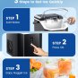 Ice Maker, Nugget Ice Maker Machine, Portable Ice Machine with Self-Cleaning, 34