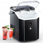 Ice Maker, Nugget Ice Maker Machine, Portable Ice Machine with Self-Cleaning, 34