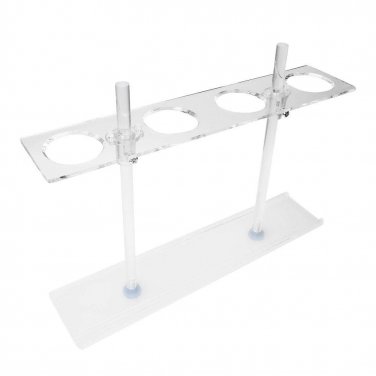 Funnel Stand, 4 Holes Organic Glass Funnel Support Adjustable Height Funnel Hold