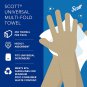 Scott® Multifold Paper Towels (01804), with Absorbency Pockets™, 9.2" X 9.4" She