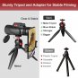 80X100 Monocular Telescope for Smartphone - High Powered High Definition Monocul