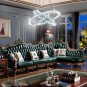 LED Chandeliers Modern Ceiling Light Fixture 3 Rings Adjustable Crystal Pendant