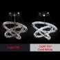 LED Chandeliers Modern Ceiling Light Fixture 3 Rings Adjustable Crystal Pendant