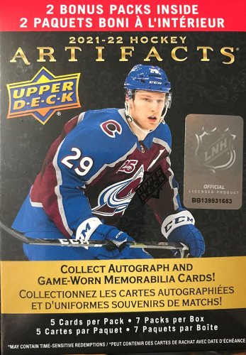 2021 2022  ARTIFACTS Hockey Series Blaster Box of Packs with Possible Blaster EX