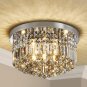 Saint Mossi 22003 Modern K9 Crystal Raindrop Chandelier Lighting, Flush Mount, P