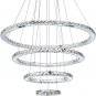 MEEROSEE Crystal Chandeliers Modern LED Ceiling Lights Fixtures Pendant Lighting