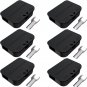 Mouse Stations with Keys 6 Pack, Keyless Design and Key Required Mouse Stations,