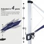 10FT Cantilever Patio Umbrella Double Top Square Umbrella Outdoor Offset Umbrell