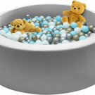 Foam Ball Pit for Toddlers, 35.4 X 11.8 in Soft round Baby Ball Pit for Babies,