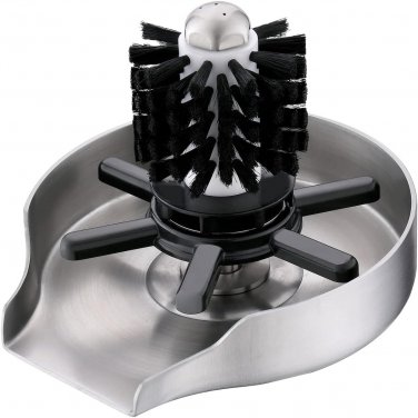 Glass Rinser, Metal Cup Rinser with Brush, Self-Cleaning Rinser, Multi-Azimuthfo