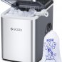 Portable Ice Maker Countertop, 9 Cubes Ready in 6 Mins, 26 Lbs in 24 Hours, Self