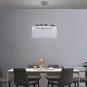 Modern LED Chandelier Crystal Contemporary Pendant Lights Fixture 6500K Cool Whi