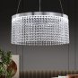 Modern LED Chandelier Crystal Contemporary Pendant Lights Fixture 6500K Cool Whi