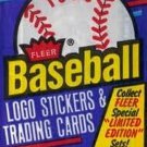 1988  Baseball Logo Stickers & Trading Cards (1 Wax-Pack)