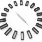 Wellfit Watch Band Loop, 18Pcs Watch Band Rings with a Spring Bar Tool