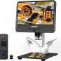 MDM10 8.5" LCD Digital Microscope 1300X [12MP & 1080P HD Big IPS Screen] Video C