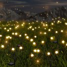 8 Pack Solar Swaying Lights New Upgraded,10 LED Solar Firefly Lights Outdoor Wat