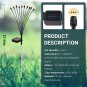 8 Pack Solar Swaying Lights New Upgraded,10 LED Solar Firefly Lights Outdoor Wat