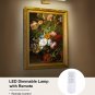 Picture Light with Remote - Dimmable Frame Lights for Wall, Gold Art Light for P