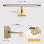 Picture Light with Remote - Dimmable Frame Lights for Wall, Gold Art Light for P