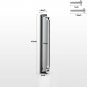 4-Inch Super Deluxe Cabinet Handle Polished (Bright Silver, 4 Inch)