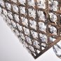 EDVIVI Marya Drum Crystal Chandelier, 4 Lights Glam Lighting Fixture, Antique Co