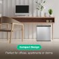 Mini Fridge with Freezer, Single Door Compact Refrigerator with Adjustable Legs,
