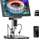 DM202 Digital Microscope 1500X, 10.1 Inch HDMI Coin Microscope Full View,16Mp LC