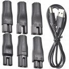 7 PCS Power Cord 5V Replacement Charger USB Adapter Suitable for Electric Hair C