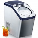Countertop Nugget Ice Maker, Pebble Ice Machine, 30Lbs per Day, 2 Ways Water Ref