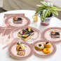 24 Sets 6Th Rose Gold Birthday Party Decrations for Girls 6 Birthday Plates and