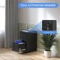 Vertical File Cabinet with Drawers, 2 Drawer File Cabinet for Home Office, Locki