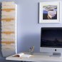 Wallniture Lisbon 10-Tier Wall Mounted File Holder and Desk Organizer, Metal Whi
