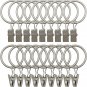 18 Pack Rings Curtain Clips Strong Metal Decorative Drapery Window Curtain Ring