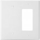 Bates- Combination Wall Plate, Decorator/Blank, 2 Gang Wall Plate, Wall Switch P