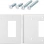 Bates- Combination Wall Plate, Decorator/Blank, 2 Gang Wall Plate, Wall Switch P
