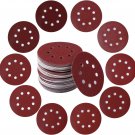 100PCS 5 Inch 8 Holes Sanding Discs 60 120 240 400 600 800 1000 1200 1500 2000 G