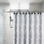 Shower Curtain Hooks Set of 12, Rust Proof Black Shower Curtain Hooks for Bathro